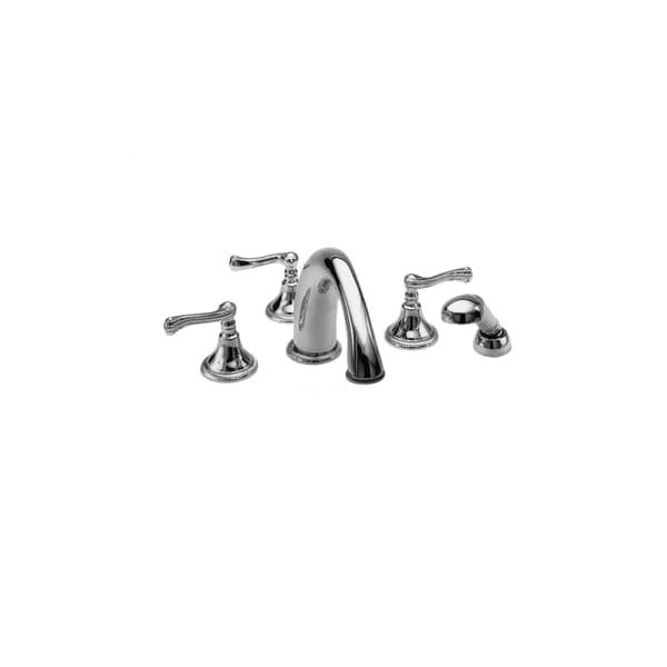 Newport Brass Tub Faucet with Hand Shower, Polished Gold (PVD), Deck 3-1027/24